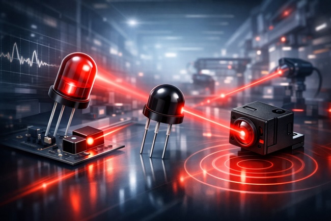 Industrial Infrared Optoelectronic Components (Emitters, Receivers, Sensors)